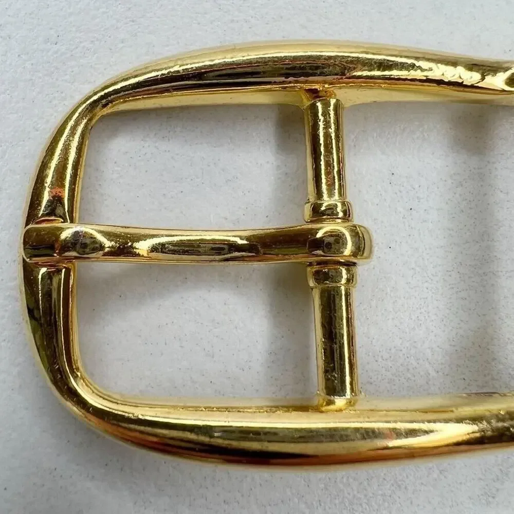 Vintage Gold Tone Simple Basic Belt Buckle for up to 1 Inch Belt